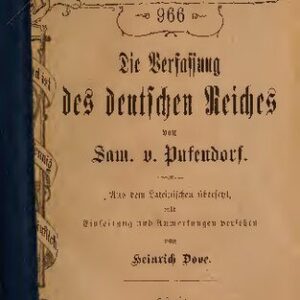 خرید و دانلود نسخه کامل کتاب Die Verfassung des deutschen Reiches