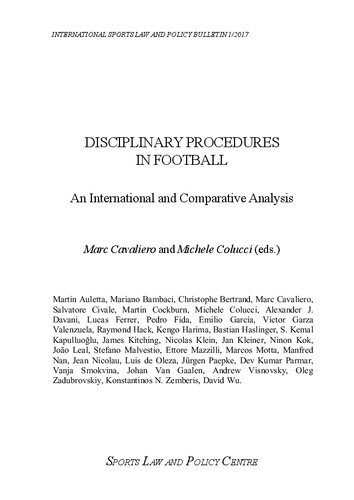 خرید و دانلود نسخه کامل کتاب Disciplinary Procedures in Football. An International and Comparative Analysis_6909235452b03.jpeg خرید و دانلود نسخه کامل کتاب Disciplinary Procedures in Football. An International and Comparative Analysis