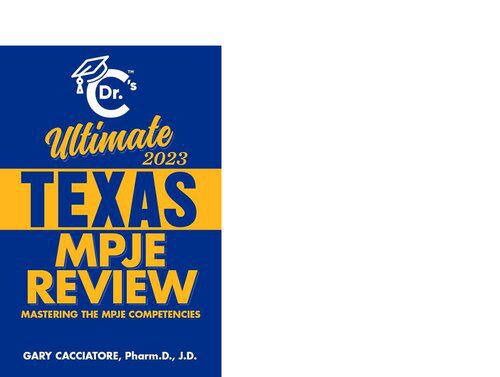 خرید و دانلود نسخه کامل کتاب Dr. C’s Ultimate Texas MPJE Review 2023_69093f467f61b.jpeg خرید و دانلود نسخه کامل کتاب Dr. C’s Ultimate Texas MPJE Review 2023