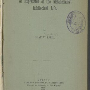 خرید و دانلود نسخه کامل کتاب Duk Duk and other Customs as forms of Expression of the Melanesians’ Intellectual Life