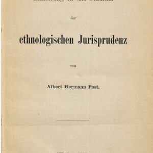 خرید و دانلود نسخه کامل کتاب Einleitung in das Studium der ethnologischen Jurisprudenz