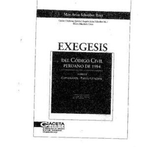 خرید و دانلود نسخه کامل کتاب Exégesis: Código civil peruano de 1984, Volumen1 (Contrato Parte G.)