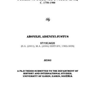 خرید و دانلود نسخه کامل کتاب Foreign influence on Igbomina, c. 1750-1900