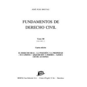 خرید و دانلود نسخه کامل کتاب Fundamentos de Derecho civil. Tomo III (V. 1)