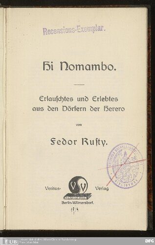 خرید و دانلود نسخه کامل کتاب Hi Nomambo ; Erlauschtes und Erlebtes aus den Dörfern der Herero_6907d69227637.jpeg خرید و دانلود نسخه کامل کتاب Hi Nomambo ; Erlauschtes und Erlebtes aus den Dörfern der Herero