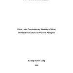 خرید و دانلود نسخه کامل کتاب History and Contemporary Situation of Oirat  Buddhist Monasteries in Western Mongolia (Doctoral dissertation)