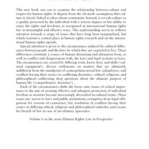 خرید و دانلود نسخه کامل کتاب Human Rights, Culture, and the Rule of Law (Human Rights Law in Perspective)