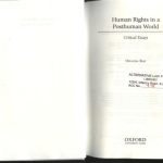 خرید و دانلود نسخه کامل کتاب Human Rights in a Post Human World: Critical Essays