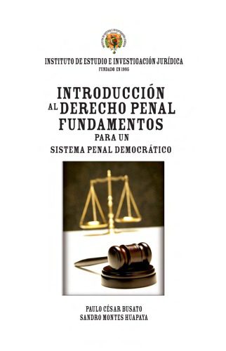 خرید و دانلود نسخه کامل کتاب Introducción al Derecho Penal. Fundamentos para un sistema penal democrático_69217603b5985.jpeg خرید و دانلود نسخه کامل کتاب Introducción al Derecho Penal. Fundamentos para un sistema penal democrático