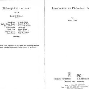 خرید و دانلود نسخه کامل کتاب Introduction to Dialectical Logic