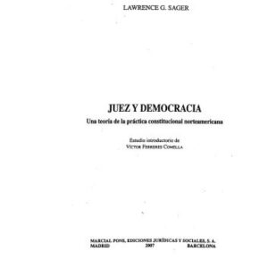 خرید و دانلود نسخه کامل کتاب Juez y democracia