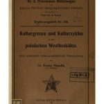 خرید و دانلود نسخه کامل کتاب Kulturgrenze und Kulturzyklus in den polnischen Westbeskiden : Eine prinzipielle kulturgeographische Untersuchung