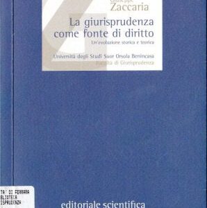 خرید و دانلود نسخه کامل کتاب La giurisprudenza come fonte del diritto