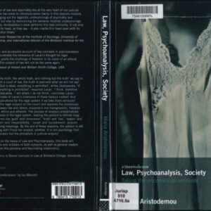 خرید و دانلود نسخه کامل کتاب Law, Psychoanalysis, Society: Taking the Unconscious Seriously