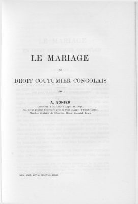 خرید و دانلود نسخه کامل کتاب Le mariage en droit coutumier congolais_6908381d325c7.jpeg خرید و دانلود نسخه کامل کتاب Le mariage en droit coutumier congolais