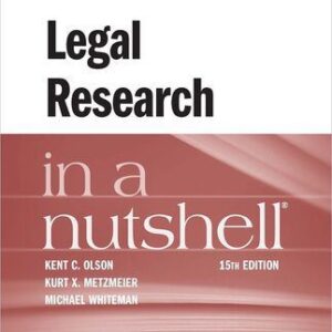خرید و دانلود نسخه کامل کتاب Legal Research in a Nutshell