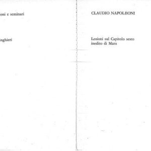 خرید و دانلود نسخه کامل کتاب Lezioni sul capitolo sesto inedito di Marx