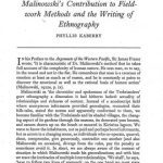 خرید و دانلود نسخه کامل کتاب Malinowski’s contribution to fieldwork methods and the writing of ethnography