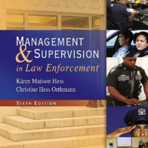 خرید و دانلود نسخه کامل کتاب Management and Supervision in Law Enforcement