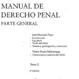 خرید و دانلود نسخه کامل کتاب Manual de derecho penal: parte general (Tomo I)
