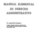 خرید و دانلود نسخه کامل کتاب Manual Elemental de Derecho Administrativo
