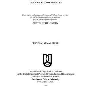 خرید و دانلود نسخه کامل کتاب [Master’s Thesis] Role of International Court of Justice in the Post cold war era