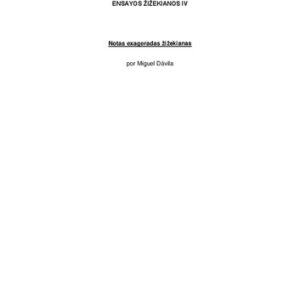 خرید و دانلود نسخه کامل کتاب Notas exageradas žižekianas