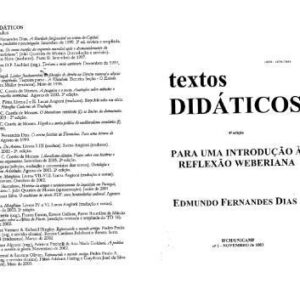 خرید و دانلود نسخه کامل کتاب Para uma introdução à reflexão weberiana
