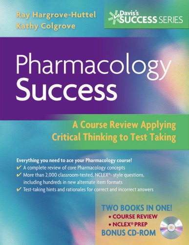 خرید و دانلود نسخه کامل کتاب Pharmacology Success: A Course Review Applying Critical Thinking to Test Taking (Davis’s Success)_690669ca07c47.jpeg خرید و دانلود نسخه کامل کتاب Pharmacology Success: A Course Review Applying Critical Thinking to Test Taking (Davis’s Success)