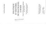 خرید و دانلود نسخه کامل کتاب Politique et histoire, de Machiavel à Marx