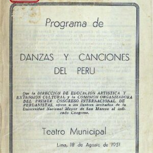 خرید و دانلود نسخه کامل کتاب Programa de danzas y canciones del Perú