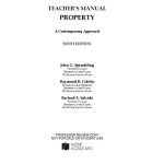 خرید و دانلود نسخه کامل کتاب Property: A Contemporary Approach Casebook (Teacher’s Manual)
