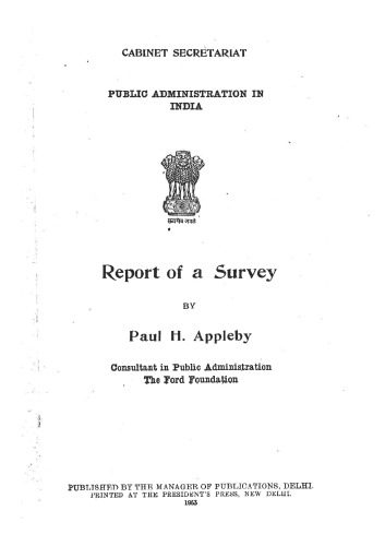 خرید و دانلود نسخه کامل کتاب Public Administration in India- Report of a Survey_69081f0e2608b.jpeg خرید و دانلود نسخه کامل کتاب Public Administration in India- Report of a Survey
