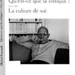 خرید و دانلود نسخه کامل کتاب Qu’est-ce que la critique? suivi de La culture de soi
