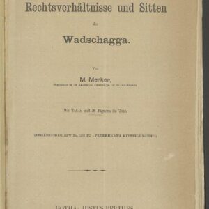 خرید و دانلود نسخه کامل کتاب Rechtsverhältnisse und Sitten der Wadschagga