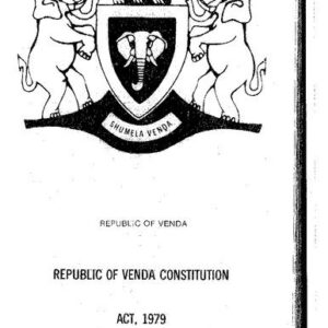 خرید و دانلود نسخه کامل کتاب Republic of Venda Constitution