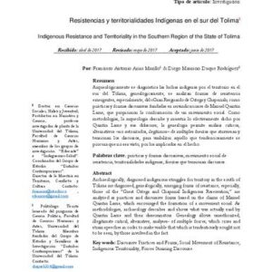خرید و دانلود نسخه کامل کتاب Resistencias y territorialidades indígenas en el sur del Tolima