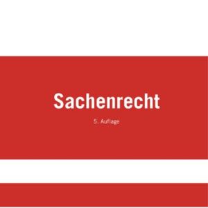 خرید و دانلود نسخه کامل کتاب Sachenrecht