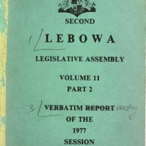 خرید و دانلود نسخه کامل کتاب Second Lebowa Legislative Assembly. Volume 11. Part 2. Verbatim report of the 1977 session: 19 April — 6 May