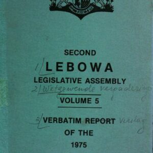 خرید و دانلود نسخه کامل کتاب Second Lebowa Legislative Assembly. Volume 5. Verbatim report of the 1975 session: 3rd March — 18th March