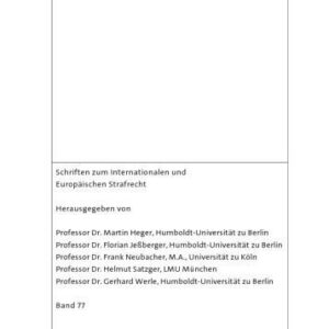 خرید و دانلود نسخه کامل کتاب Selektivität im Völkerstrafrecht : Ein Plädoyer für eine repräsentationsgeleitete Auswahlstrategie im Lichte der Strafzwecke