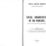 خرید و دانلود نسخه کامل کتاب Social organization of the Manchus; a study of the Manchu clan organization