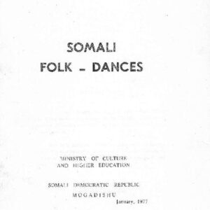 خرید و دانلود نسخه کامل کتاب Somali folk-dances