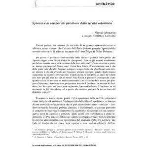 خرید و دانلود نسخه کامل کتاب Spinoza e la complicata questione della servitù volontaria