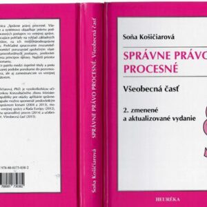 خرید و دانلود نسخه کامل کتاب Správne právo procesné. Všeobecná časť