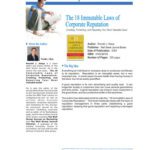 خرید و دانلود نسخه کامل کتاب The 18 Immutable Laws of Corporate Reputation: Creating, Protecting, and Repairing Your Most Valuable Asset