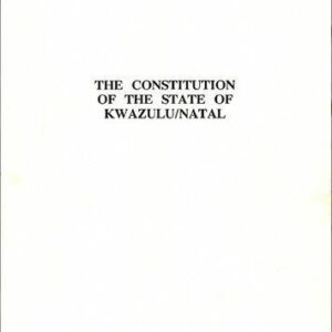خرید و دانلود نسخه کامل کتاب The Constitution of the State of KwaZulu/Natal