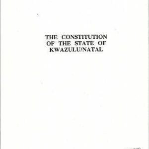 خرید و دانلود نسخه کامل کتاب The Constitution of the State of KwaZulu/Natal