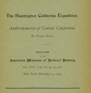 خرید و دانلود نسخه کامل کتاب The Huntington California Expedition. Anthropometry of Central California