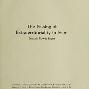 خرید و دانلود نسخه کامل کتاب The Passing of Extraterritoriality in Siam